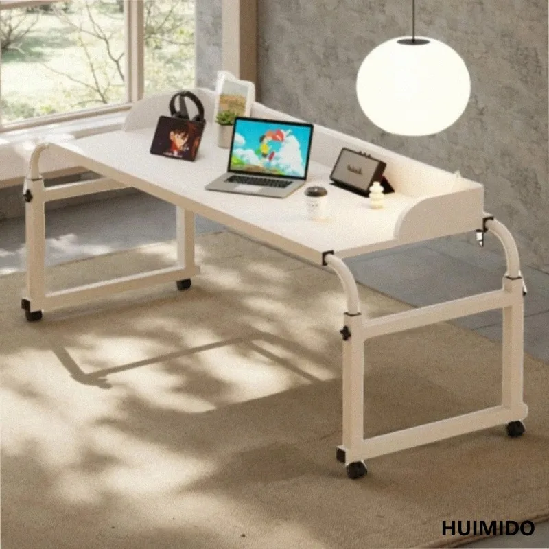 Bed small table wholesale bedroom lazy cross bed table liftable student study table removable study desk