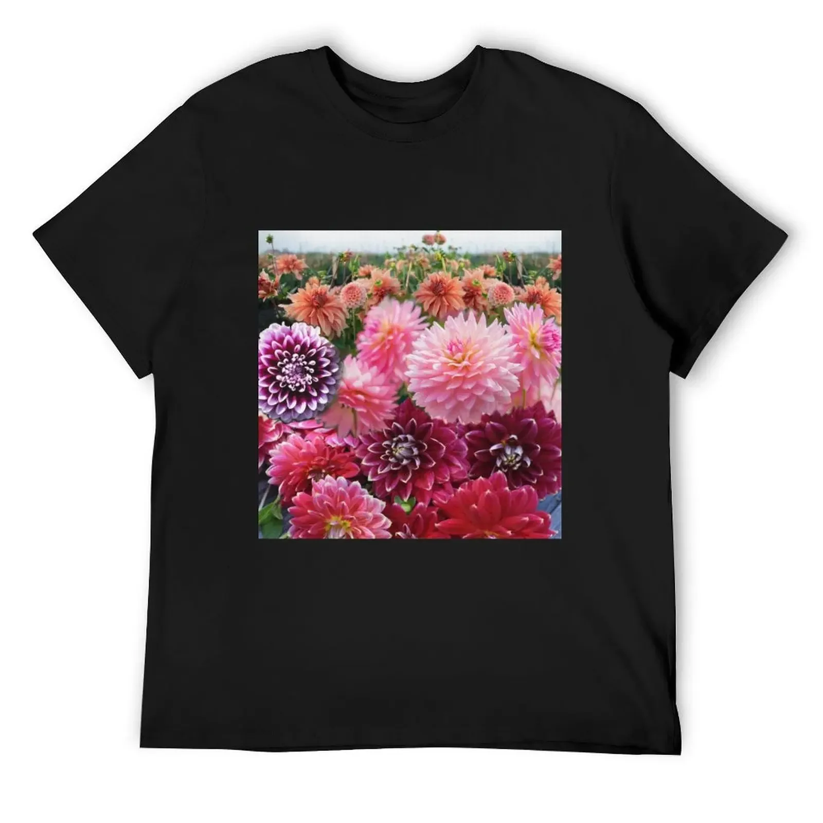 A Deliciousness of Dahlias T-Shirt graphic tee shirt essential t shirt funny t shirts for men