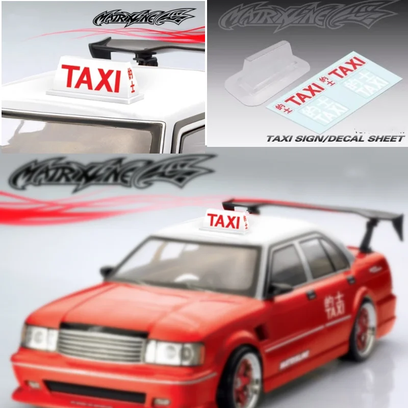 1/10 RC PC Simulation Taxi Billboard Taxi Sign Decal Sheet Sticker For 1/10 RC Drift Truck Crawler Scale