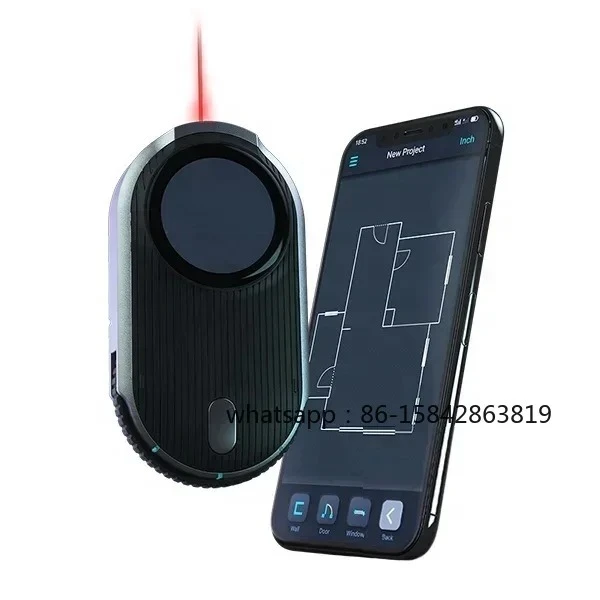 6 in1 Laser Measuring Tool Distance Measurer Scale 2d Floorplan Scanner Mini Digital Protractor Electronic Measuring Instruments