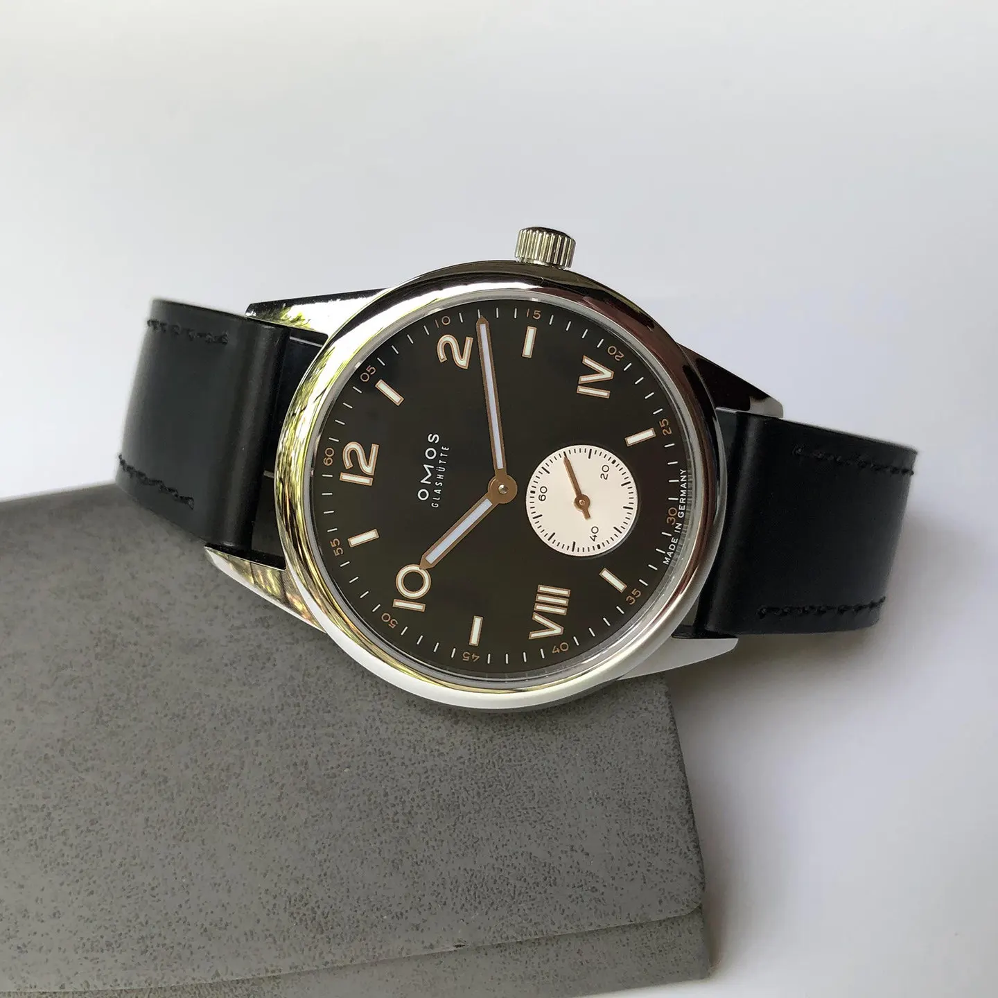 38.5mm Luxurious Men's Automatic Watch For Seagull ST1701 Movement Automatic Mechanical Watch Luminous Waterproof Leather Strap view 2