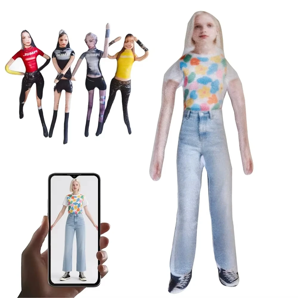 Image of Personalisierte Foto-Puppe: Wackelige, biegbare Idol-Fanfigur – Verwandeln Sie einen Freund in eine posierende Plüschfigur – Scherzgeschenke