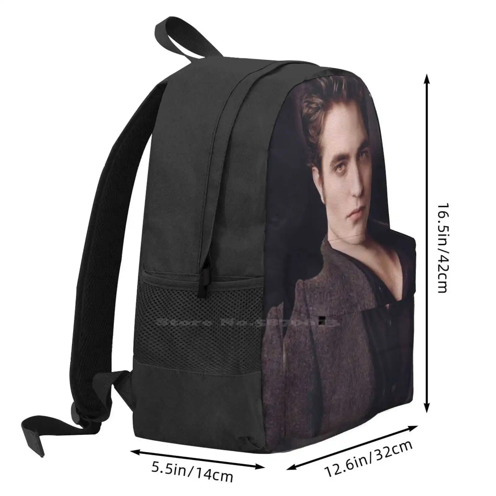 Vampire Robert Fashion Travel Laptop School Backpack Bag Robertpattinson