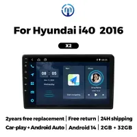 NaviFly Wireless CarPlay Android Auto All In One Smart System Car Radio Multimedia Video Player GPS For Hyundai i40 2016 Audio