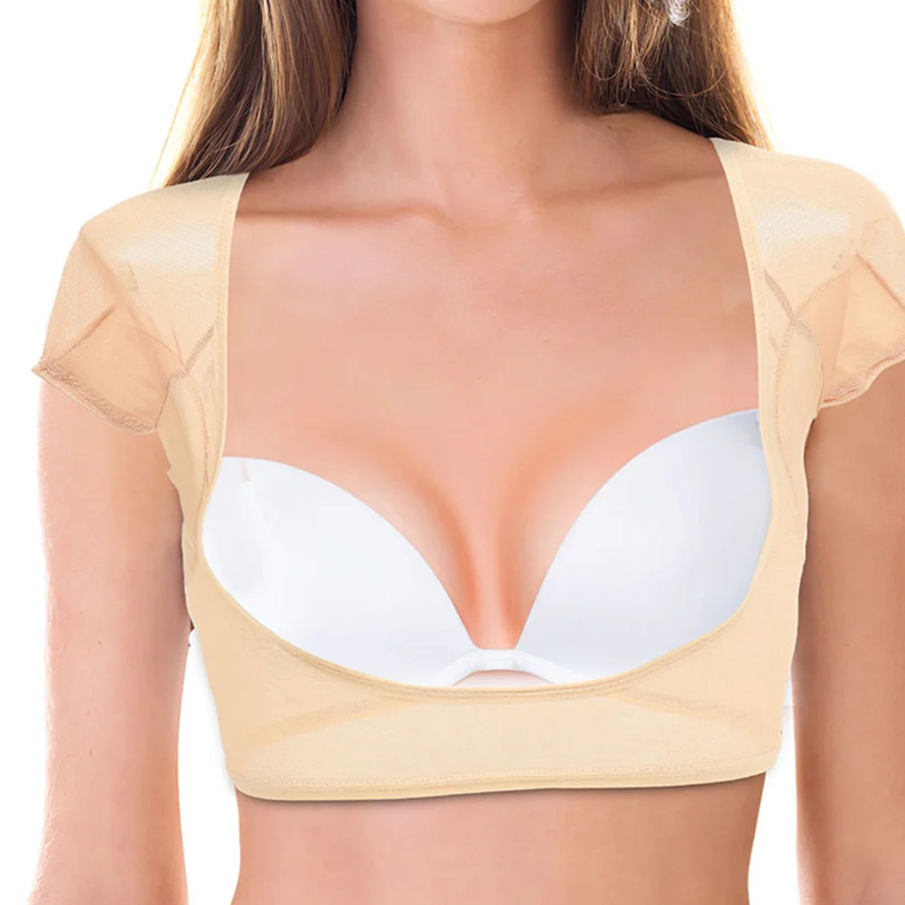 2 قطعة سترة تحت الإبط النساء قابل للغسل تنفس مقاومة للعرق قميص لفصل الصيف في الهواء الطلق الجري تجريب الإبط وسادة عرق قميص