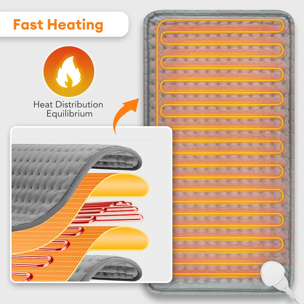

Heating Pad 9 Levels Constant Temperature 4 Modes Timing Hot Blanket Keep Legs Abdomen Hands Body Warming Thermal Mat