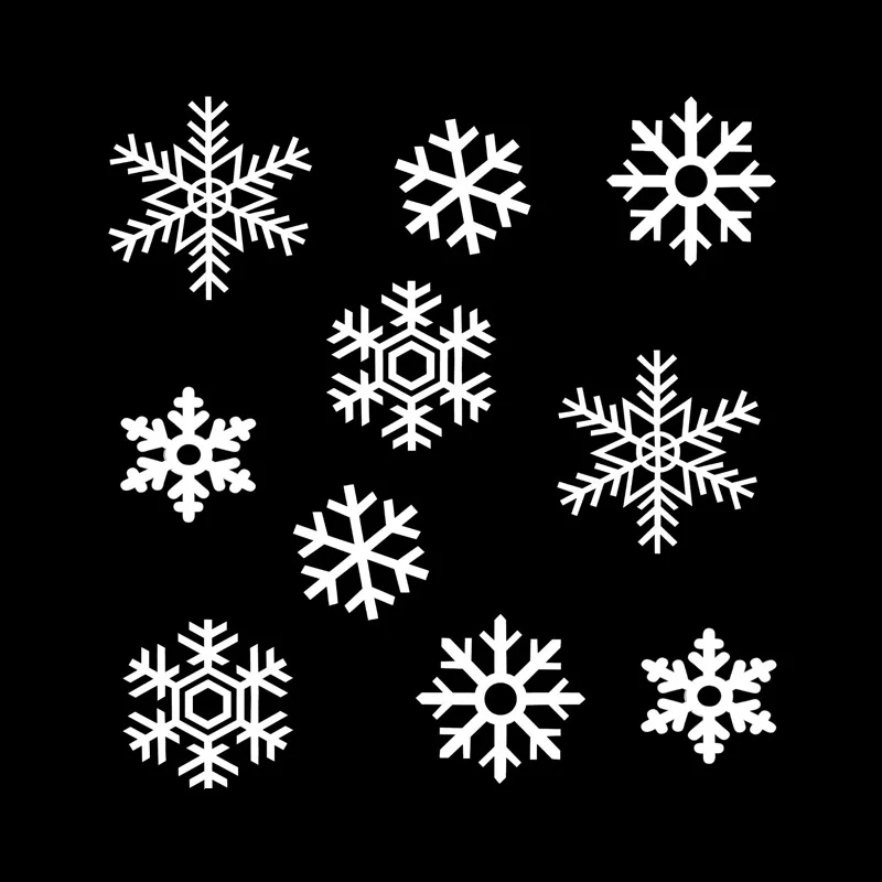 Car Stickers Lovely Winter Snowflake Suit Vinyl Decals Car Motorcycle Bumper Body Rear Window Decorative Decals,20CM*19CM