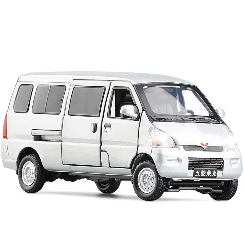 Wuling Small truck alloy car model Liuzhou  light truck Van car model toy delivery car