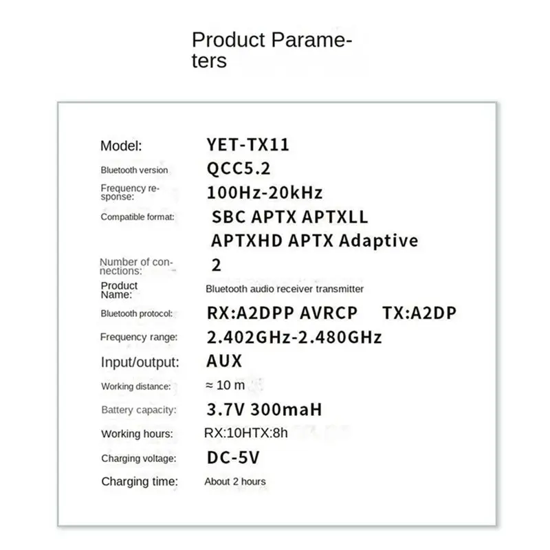 2026 جديد + بلوتوث 5.2 جهاز ريسيفر استقبال وإرسال الصوت 24Bit 96Khz 3.5 مللي متر التكيف LL HD محول لاسلكي لسيارة التلفزيون الكمبيوتر #6