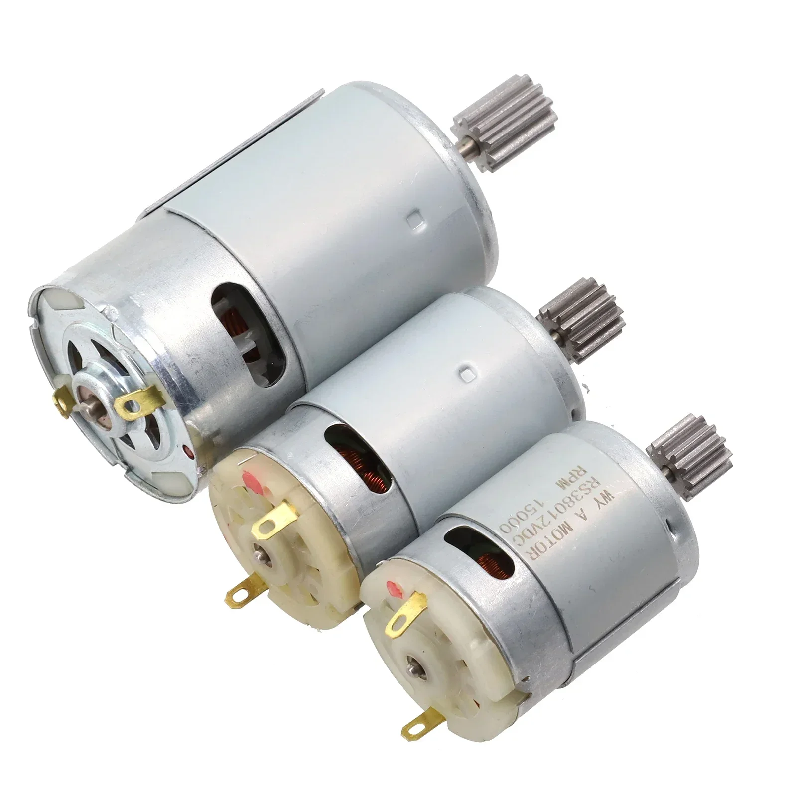 Motor de carro elétrico infantil 550 rs390 rs380 12v 6v dl555 10 dentes 1 cm 24v motor para veículos elétricos infantis motores de alta velocidade