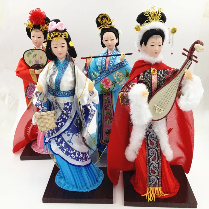 30 Cm Tall Chinese Style Four Ancient Beauty Yang Guifei Xishi Mink Cicada Wang Zhaojun Doll Home Desktop Decoration Beijing
