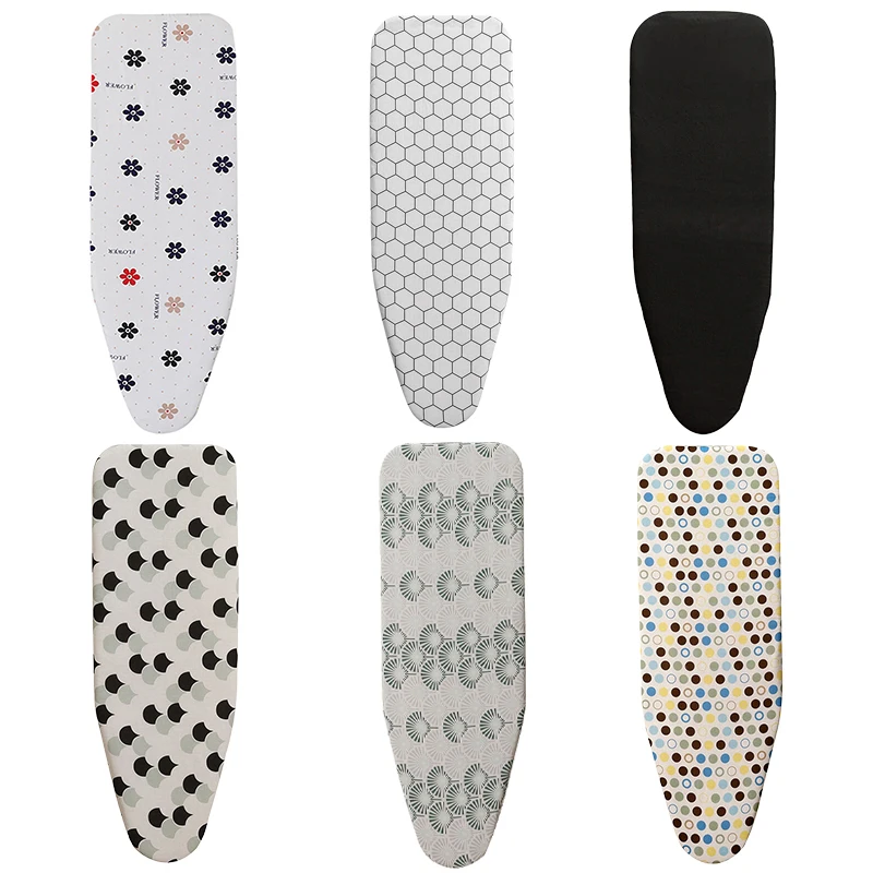 Heat Resistant Ironing Board Cover Durable Thickened Padded Cloth Universal Laundry Iron Board Pad with Printed Design