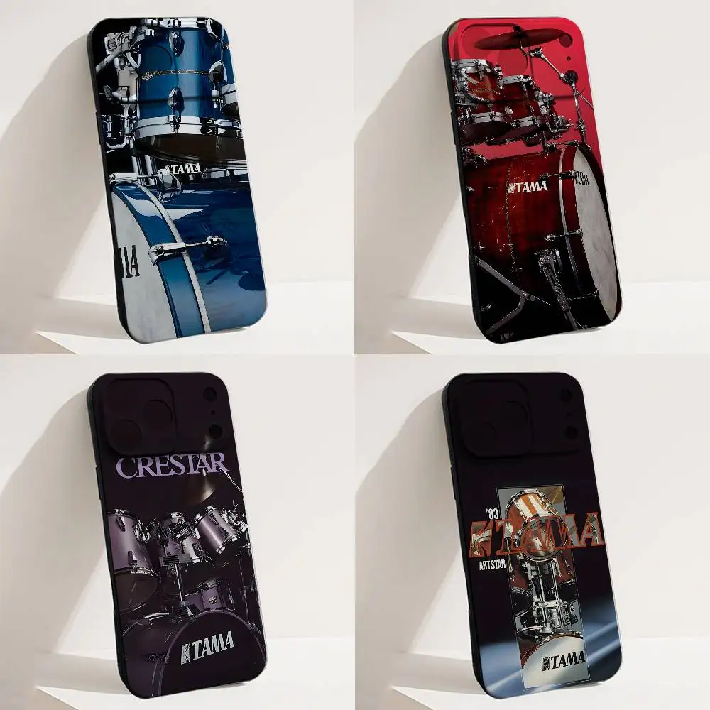 Funda para Teléfono T-Tama Drums para iPhone 17, 16, 15, 14, 13, 12, X, XS, 8, 7, Pro, Max, Plus, E, SE4, Air, Mini Ultrafina