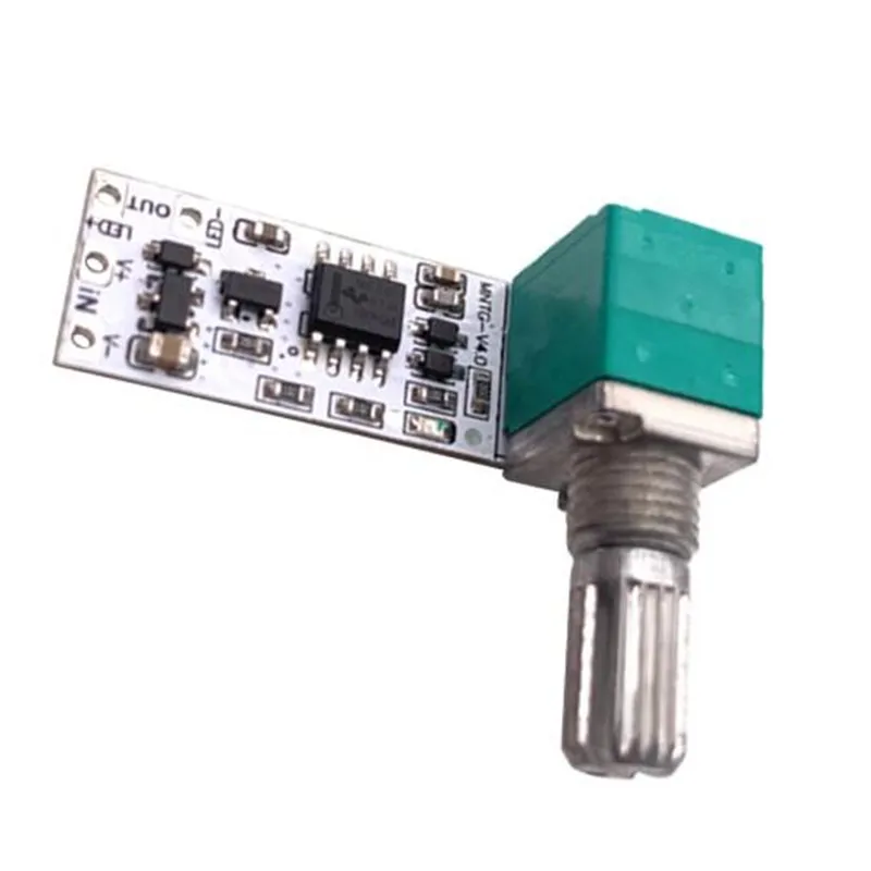 1PCS DC3.7V-24V 4A LED Driver PWM Dimmer Module Stepless Knob Potentiometer Circuit Control Board Constant Voltage Light Bar