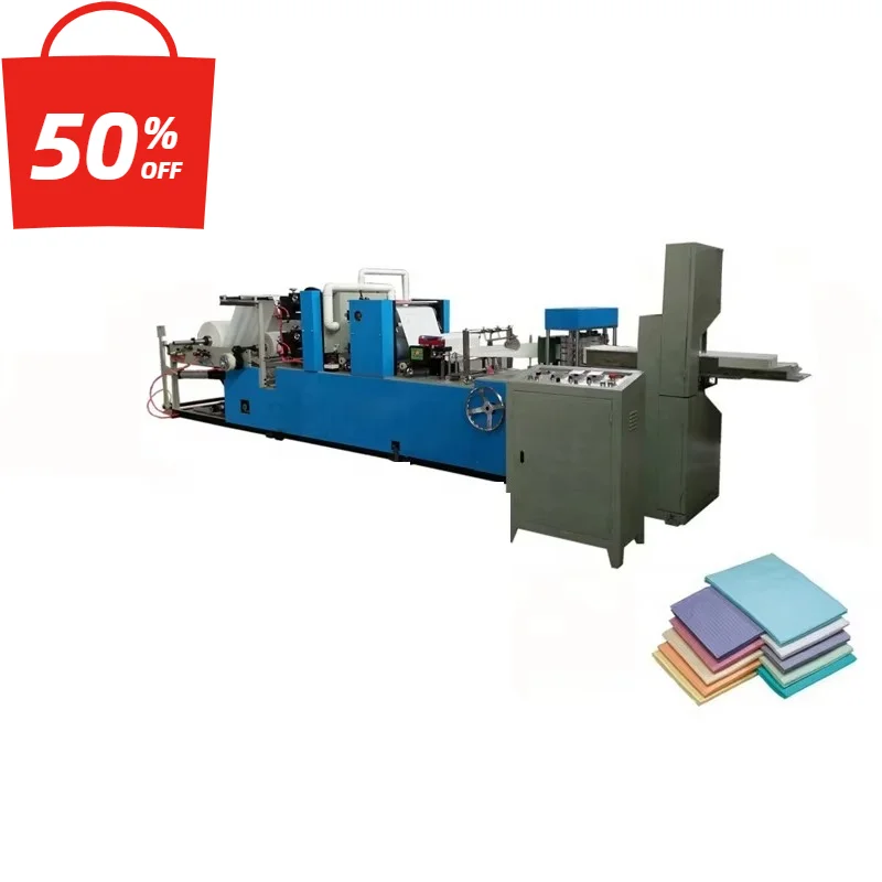 Napkin Paper Machine Customized Servo Control Tissue Folding Embossing Machine Industrial Paper Converting System