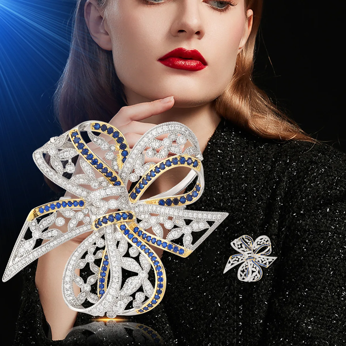 2024 Women\'s Bow-knot Brooches Elegant Pearl Zircon Tassel Brooch Pin Cute Bow Pins Jewelry Accessories broches para ropa mujer