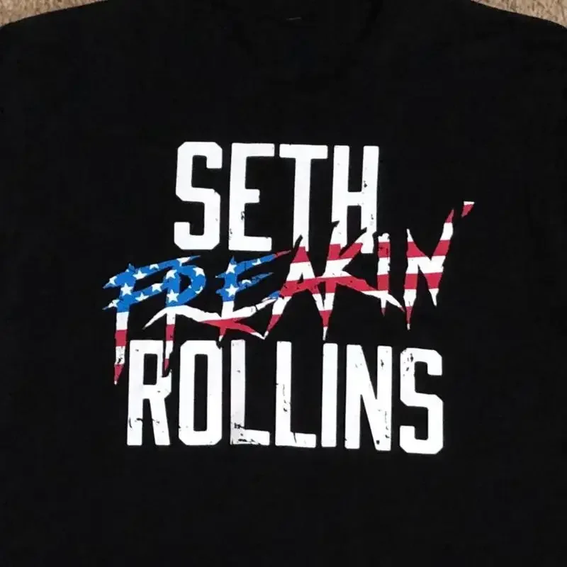 Футболка с американским флагом Seth Freakin' Rollins, хлопок, все размеры от S до 234XL, El969