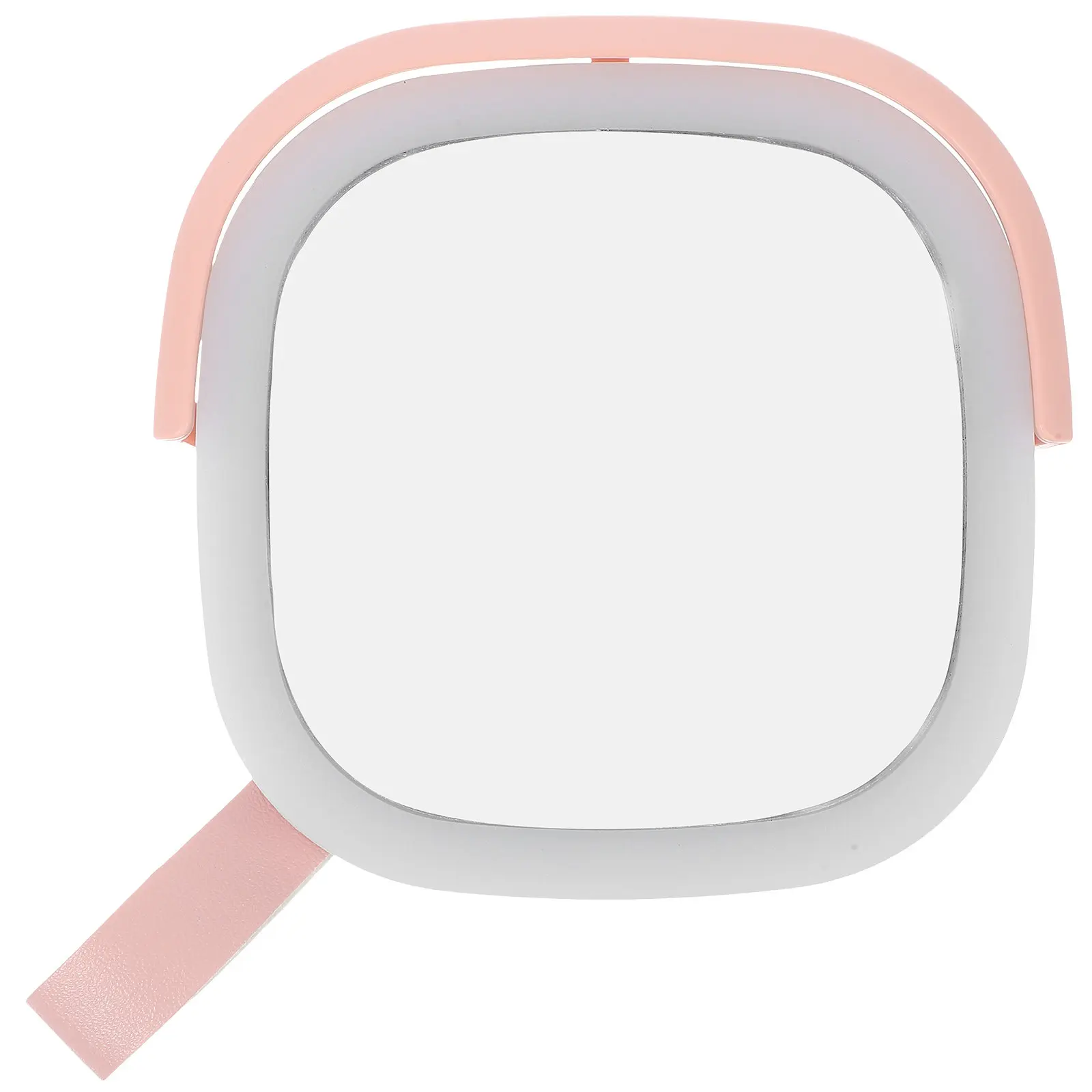 

Светодиодное зеркало для макияжа, портативное, складное, ручное, перезаряжаемое, компактное, дорожное, с регулируемой яркостью, с подсветкой для макияжа