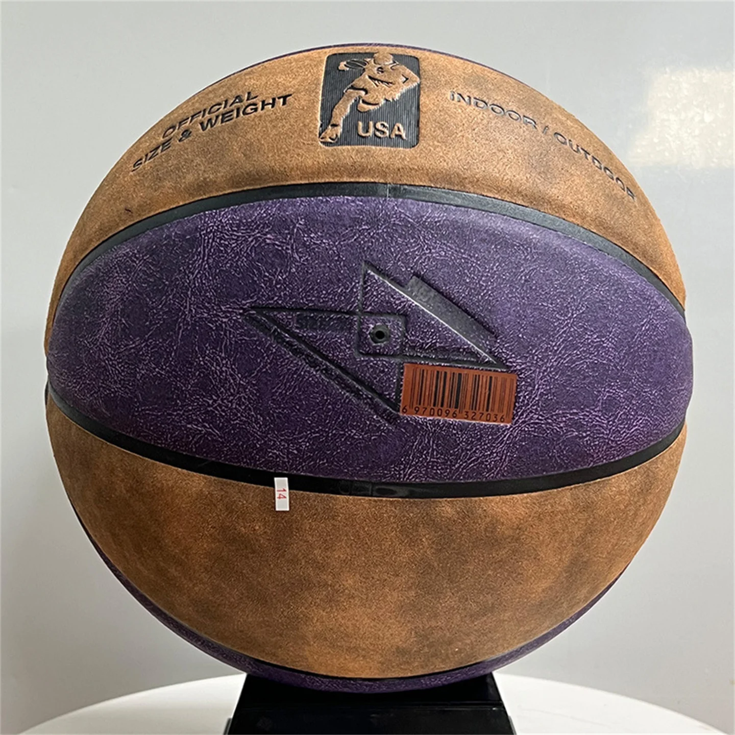 Couro de camurça genuíno tamanho 7 #   Bola de treinamento resistente ao desgaste para adultos de competição oficial de basquete