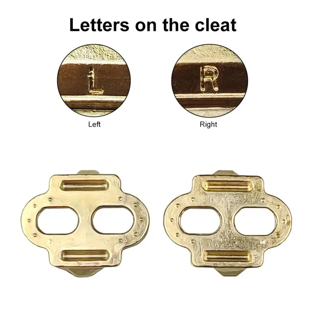 1Set Mountain Bike Parts Pedals Cleats For Eggbeater Candy Smarty Mallet Pedal MTB Accessories Pedal Lock Tabs Brass