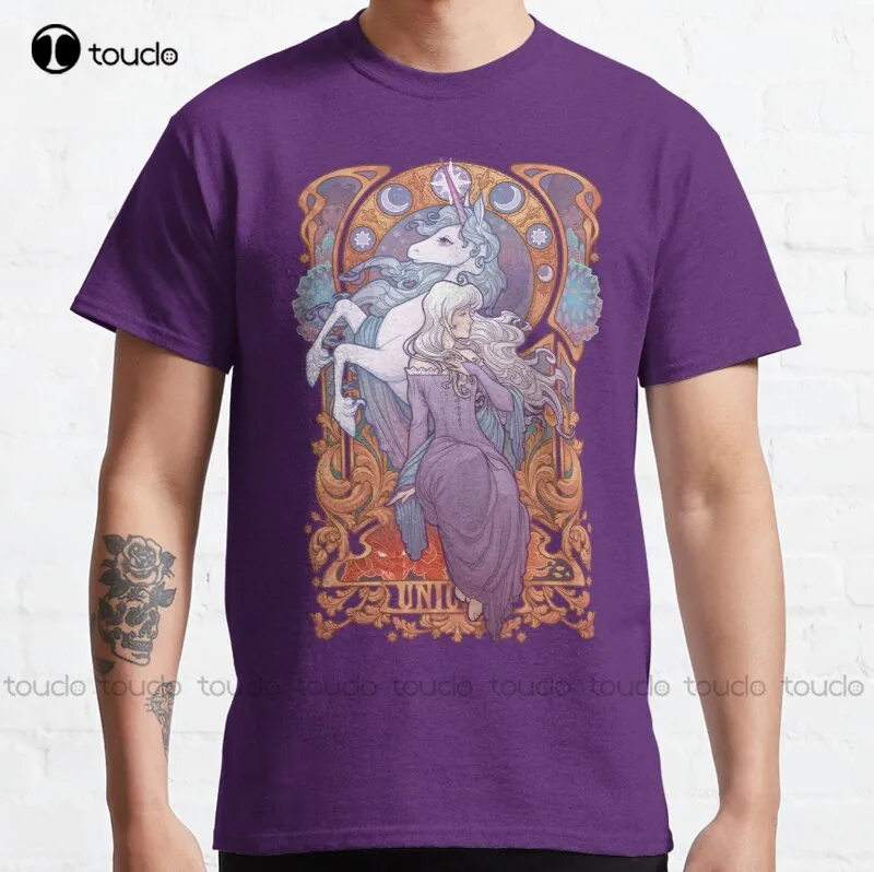 New Lady Amalthea - The Last Unicorn Classic T-Shirt Cotton Tee Shirt black t shirts Unisex