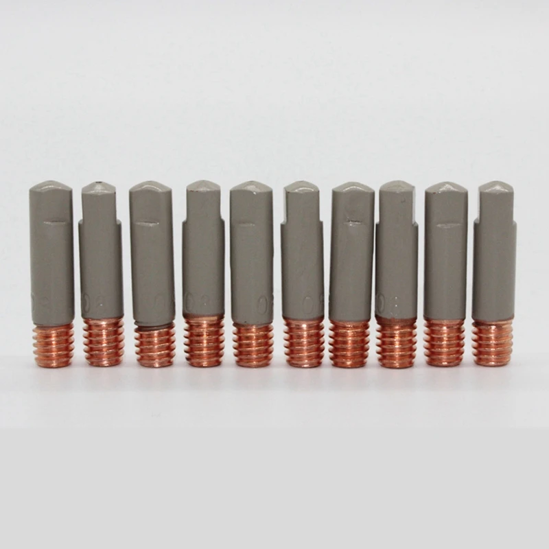 20Pcs MB15AK Welding Nozzle Tipcoating Protect M6 Gas Nozzle 0.8/1.0/1.2Mm MIG Welding Tool Parts