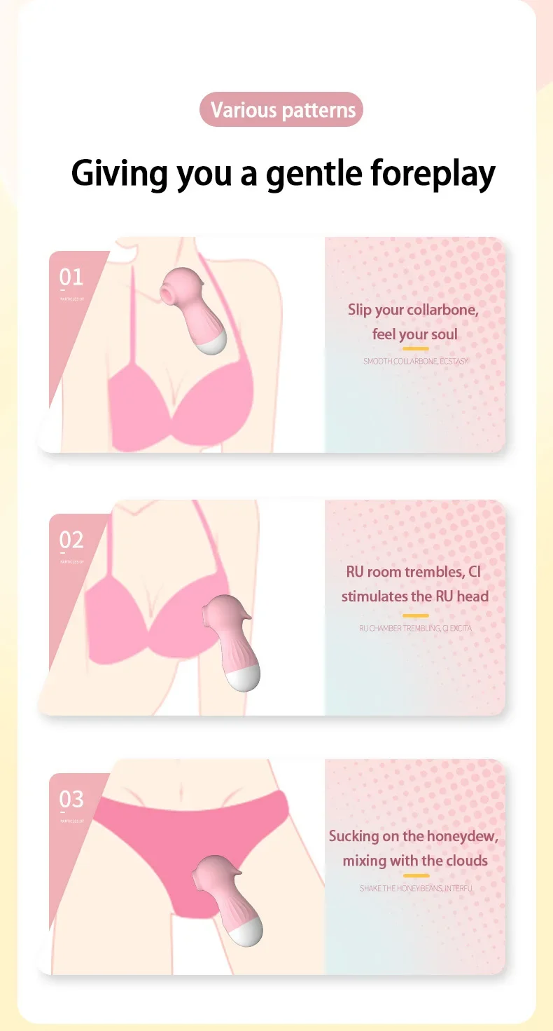 مص الهزاز الإناث الاستمناء لعبة الكبار الصامت القفز البيض الجنس لعب للنساء الحلمة مصاصة البظر مصاصة الهزاز Peluches #6