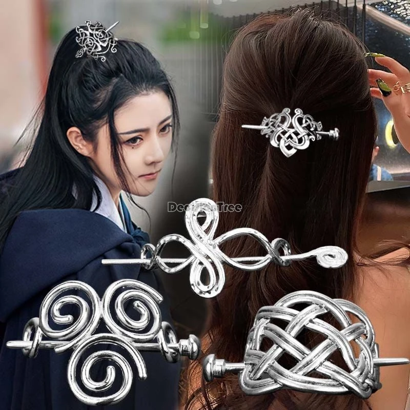 2024 chinesische beliebte modische Hanfu Tiara klassische schneid ige Ritter-errant gebündelte Haar Tiara hand gefertigte vielseitige Accessoires