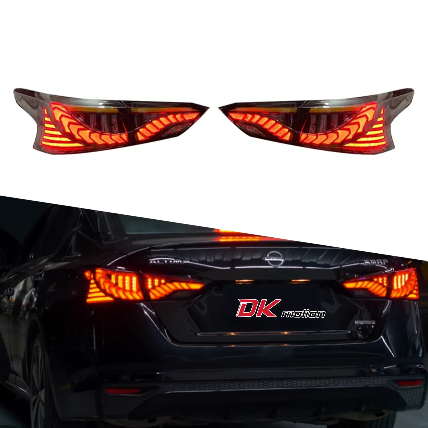 

2019-2023 Led Tail Lamp For Nissan Altima 7th Generation LED Taillights Dynamic Animation Rear Lamp Sequential Turn Signal 24V