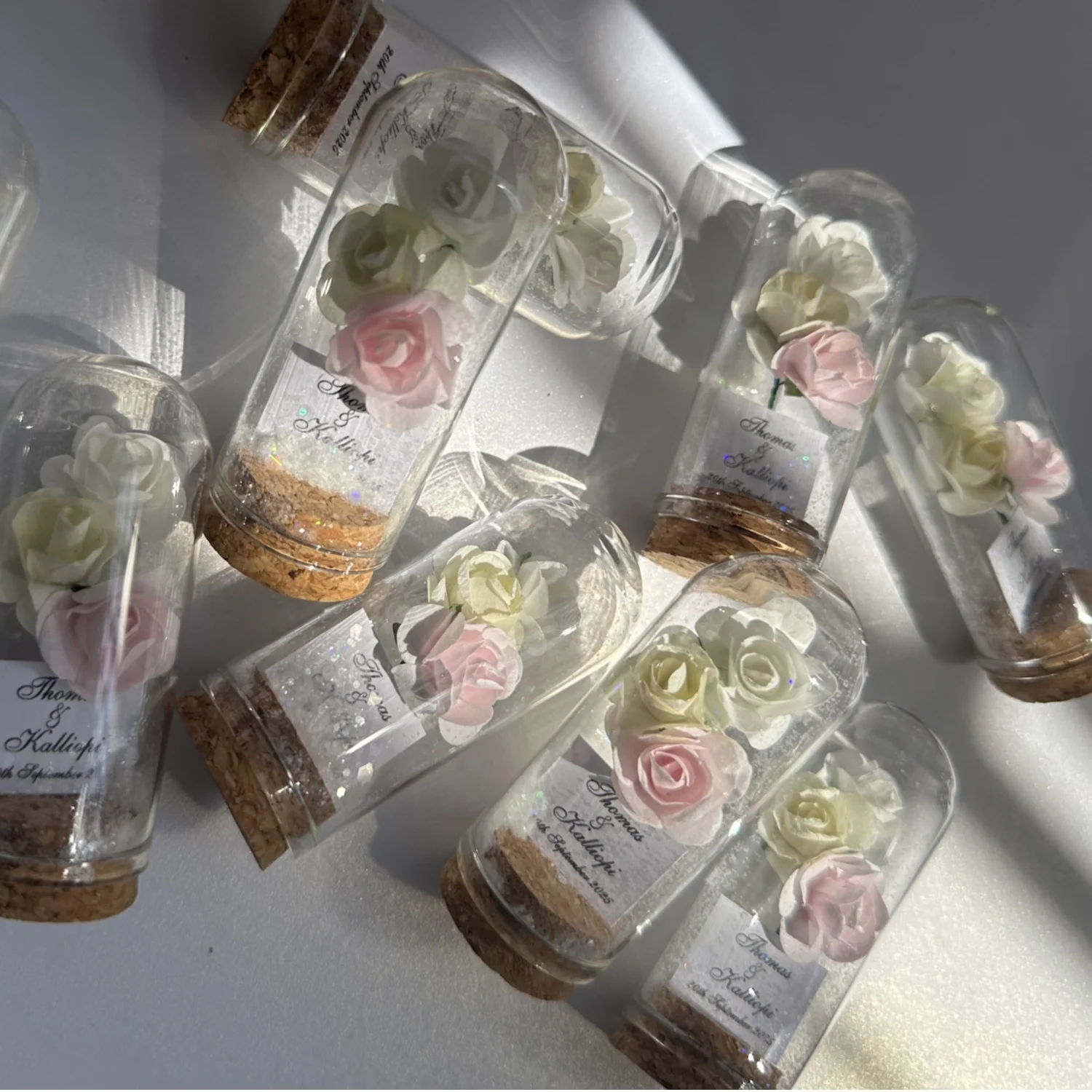 

10 шт. Свадебные сувениры для гостей, вечеринки на заказ, персонализированные сувениры для помолвки, стеклянный купол, купол-клош, Красавица и чудовище,