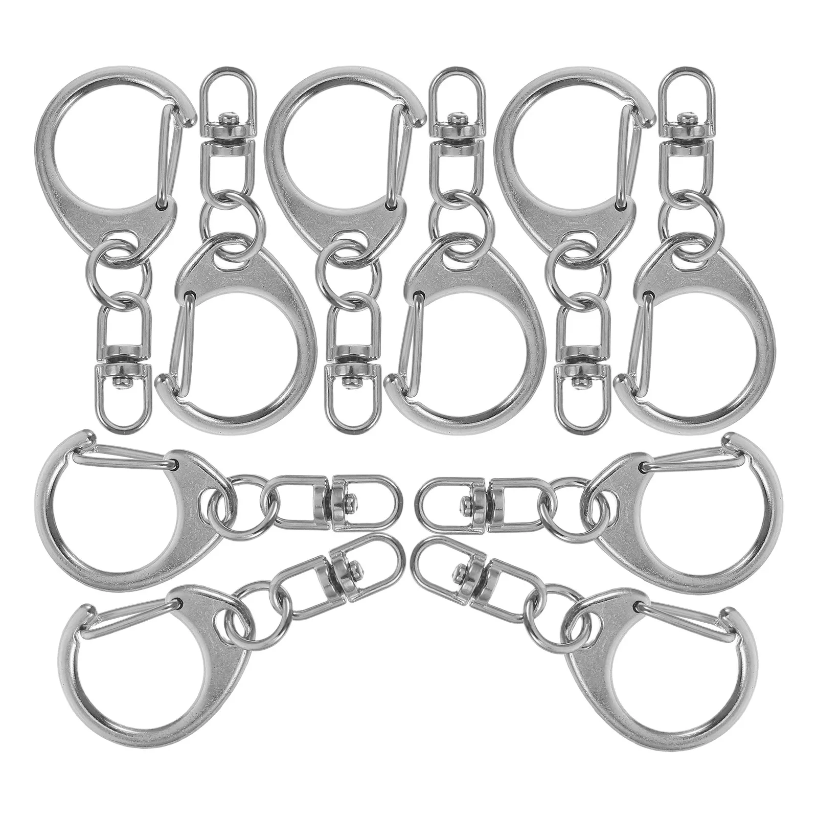 10Pcs Keychain Lobster Clasp Zinc Alloy Heavy Duty Swivel Snap Hooks DIY Lanyard Bag Making Hardware Small Snap Hook