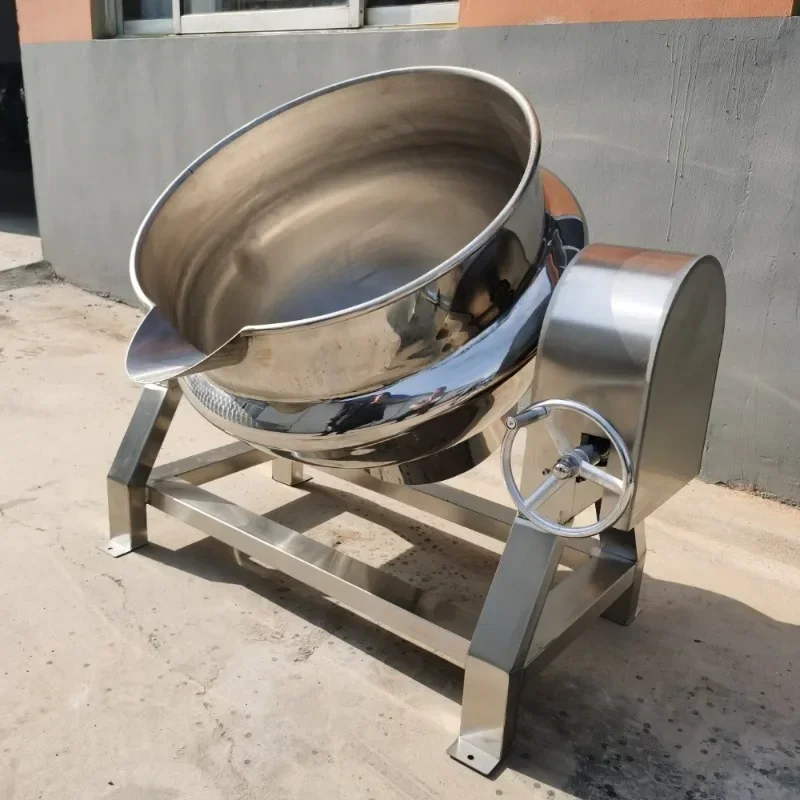 

100-1000 liters new type of inclined stirring cooking candy pot gas steam electric set pot mixer