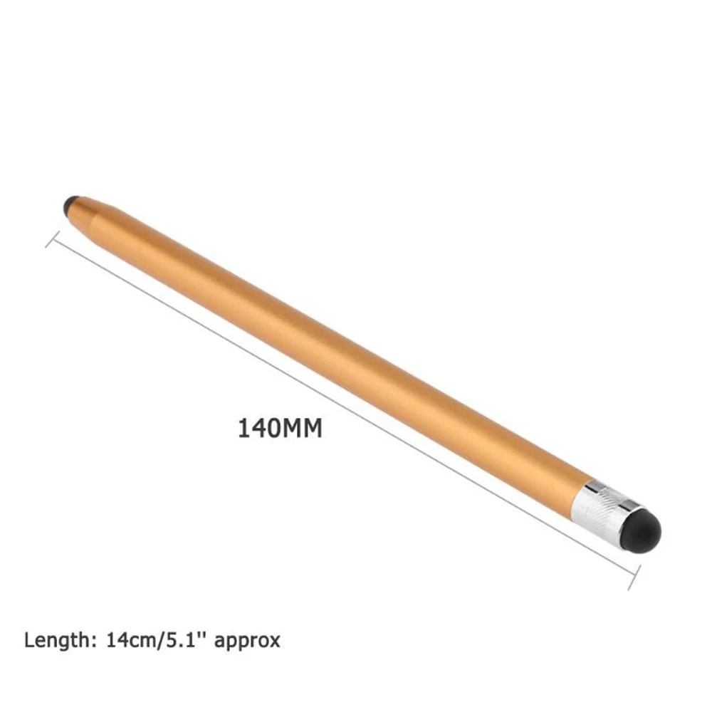 

1Pc Ballpoint Pen Double End Stylus Capacitive Touch Screen Pen Brush For iPad Mobile Smart Phone Tablet Multi-color