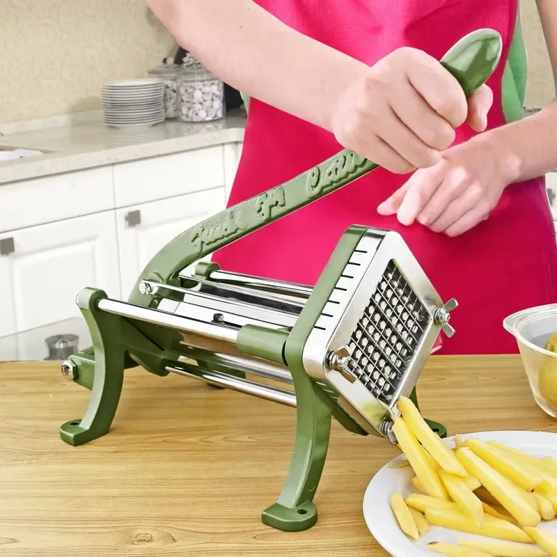 for High-efficiency Commercial Vegetable Slicer with 1500W Motor Easy to Operate 220V for French Fries Production