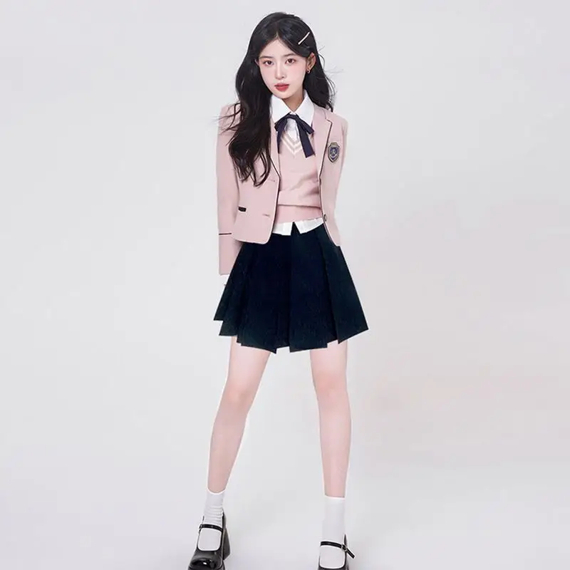 2024 jk uniform suit primavera/estate stile coreano college style student set school uniform dress women migliora jk uniform set