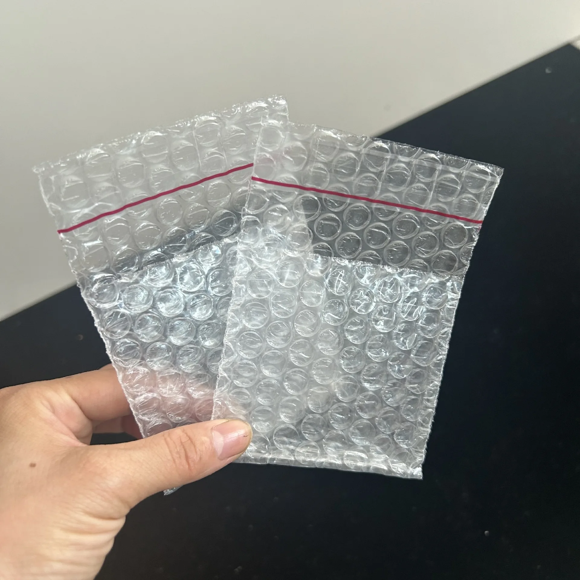 Sac à Bulles Auto-Adhésif Transparent, Emballage en Mousse Ronde de Protection pour le Transport et la Livraison Express, 100 Pièces/Lot