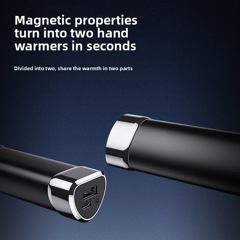 2025 New magnetic hand warmer, split power bank, 2-in-1 portable hand warmer