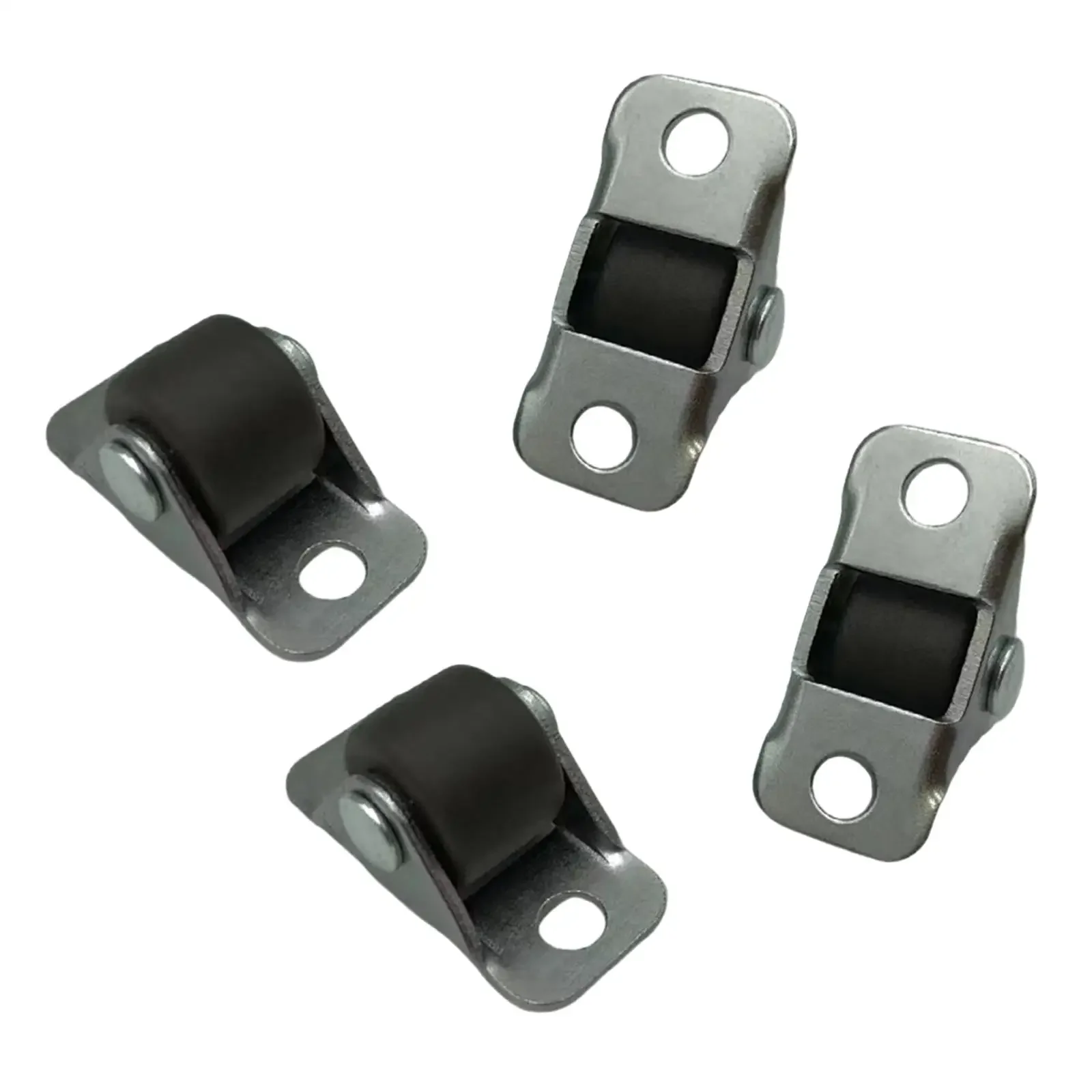 10 Pieces Small Wheel Castors Multipurpose Sliding Door Pulley Silent for Workbench Shelves Cupboard Table Small Furniture