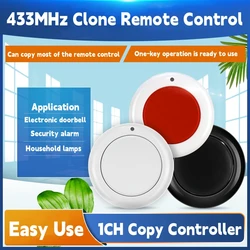 433MHz Cloning Code Transmitter Auto Copy 1CH Remote Control Electric Garage Door Opener Remote Controller Duplicator Clone