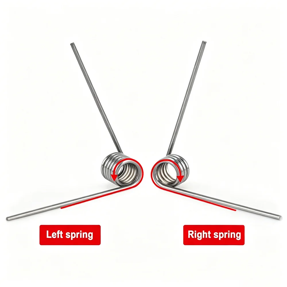 Wire Diameter 0.9mm Precision Torsion Spring High-Strength V-Shaped Spring Can Be Customized 60°/90°/120°/180° Rotate Right