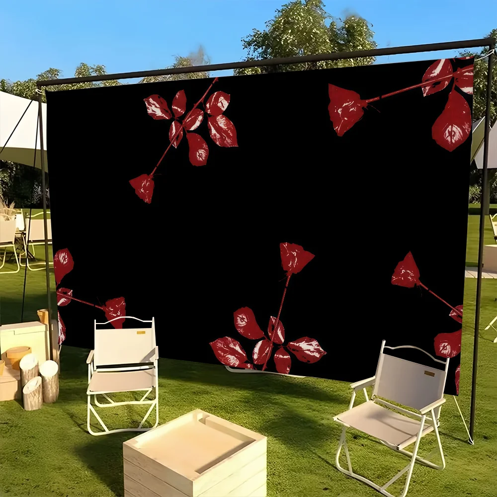 الفرقة D-DepecheS M-وضع العلم للتخييم في الهواء الطلق بار نزهة ديكور منزلي للحفلات الحلي راية
