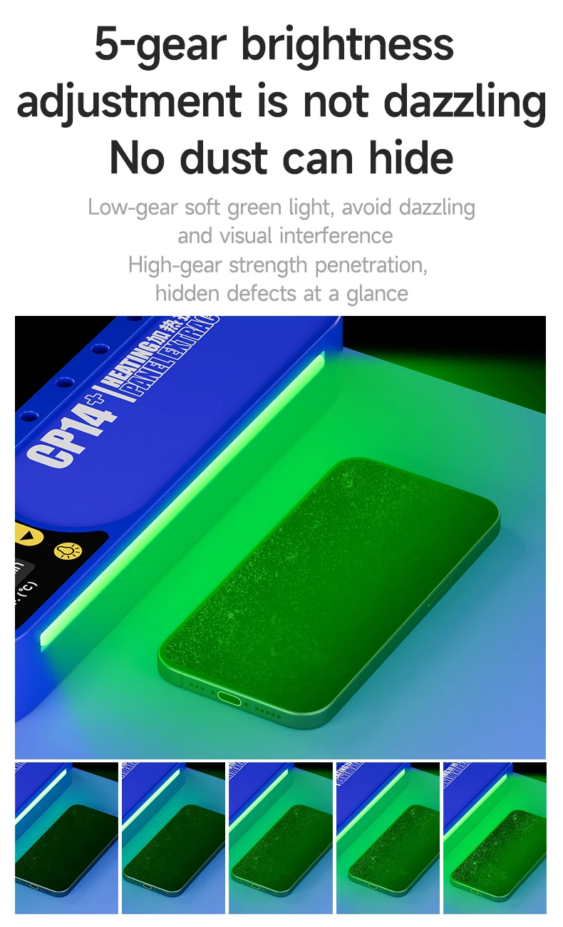 

MECHANIC CP14+ LCD Screen Remover 150W High Power Heating Separator Silicone Pad Rapid Heating up to 120 ° C Removal Tool