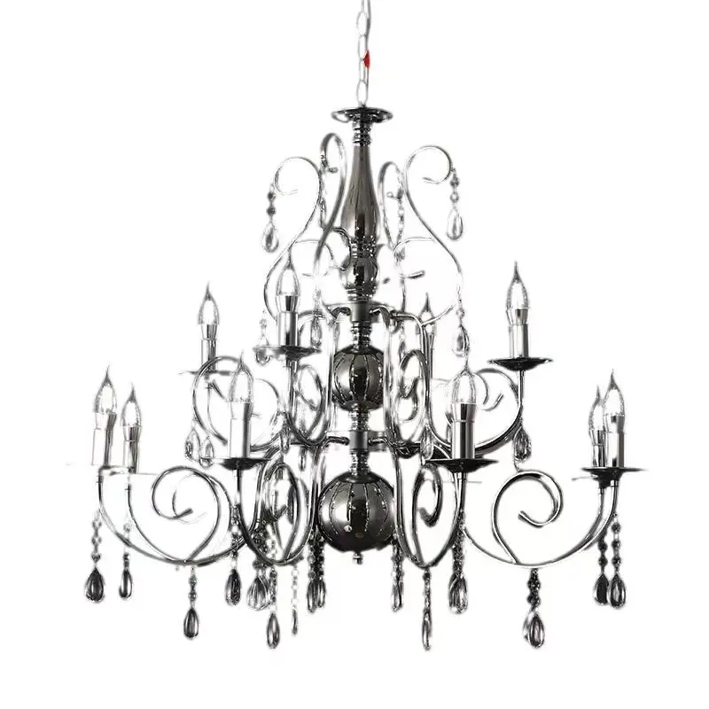 

Directly from the manufacturer, the new electroplated wrought iron wedding hall decoration props lighting