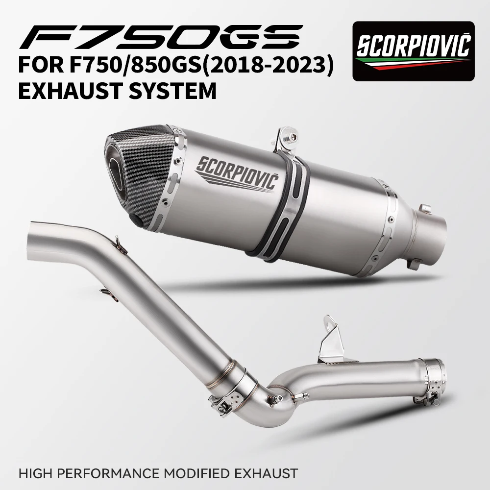 Mid Exhaust Link Pipe Slip On For F750GS F850GS F850GS ADV 2018-2023
