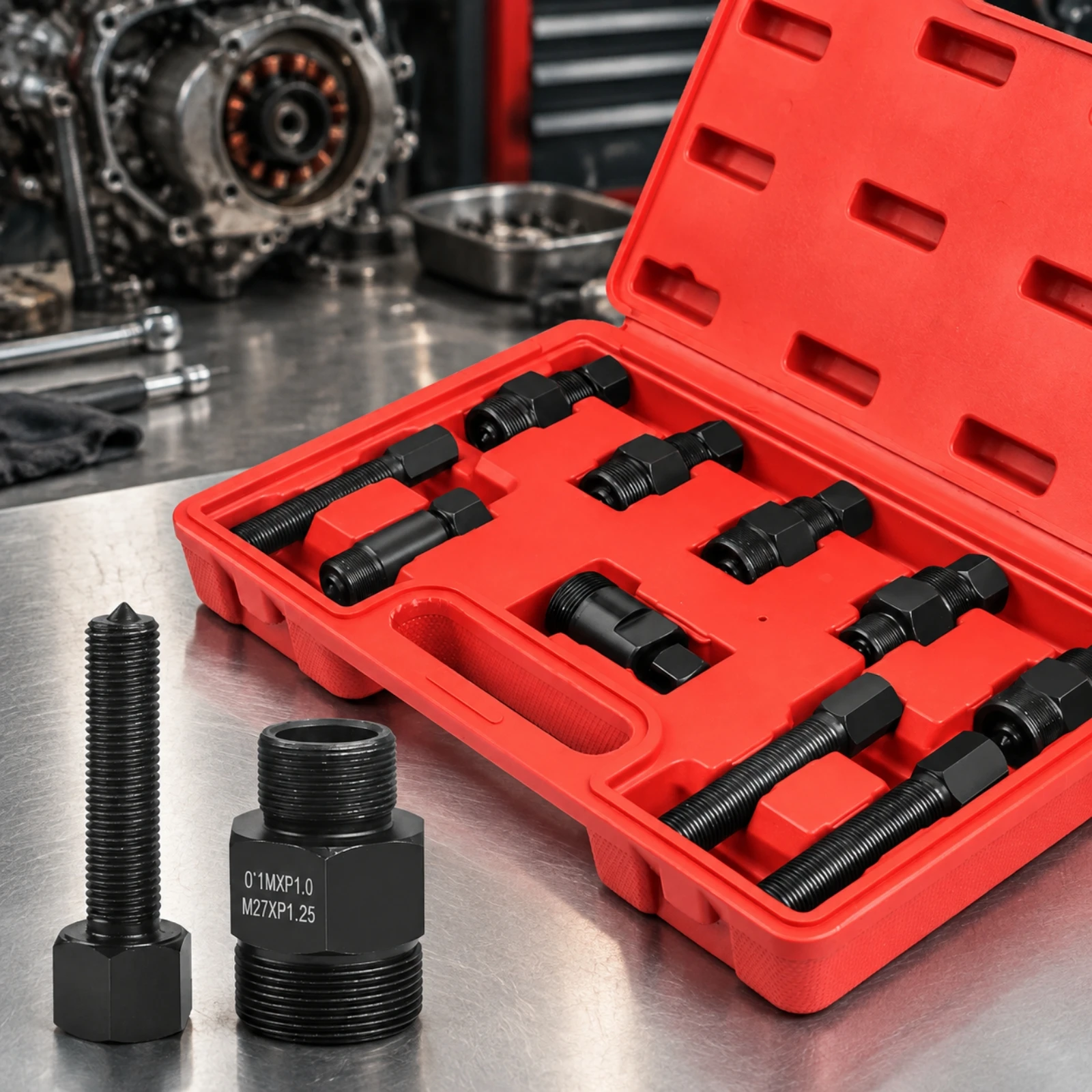10 Pieces Magneto Flywheel Puller Hexagonal Drive Motorcycle Magneto Flywheel Puller Sturdy Long-Lasting for Mechanics