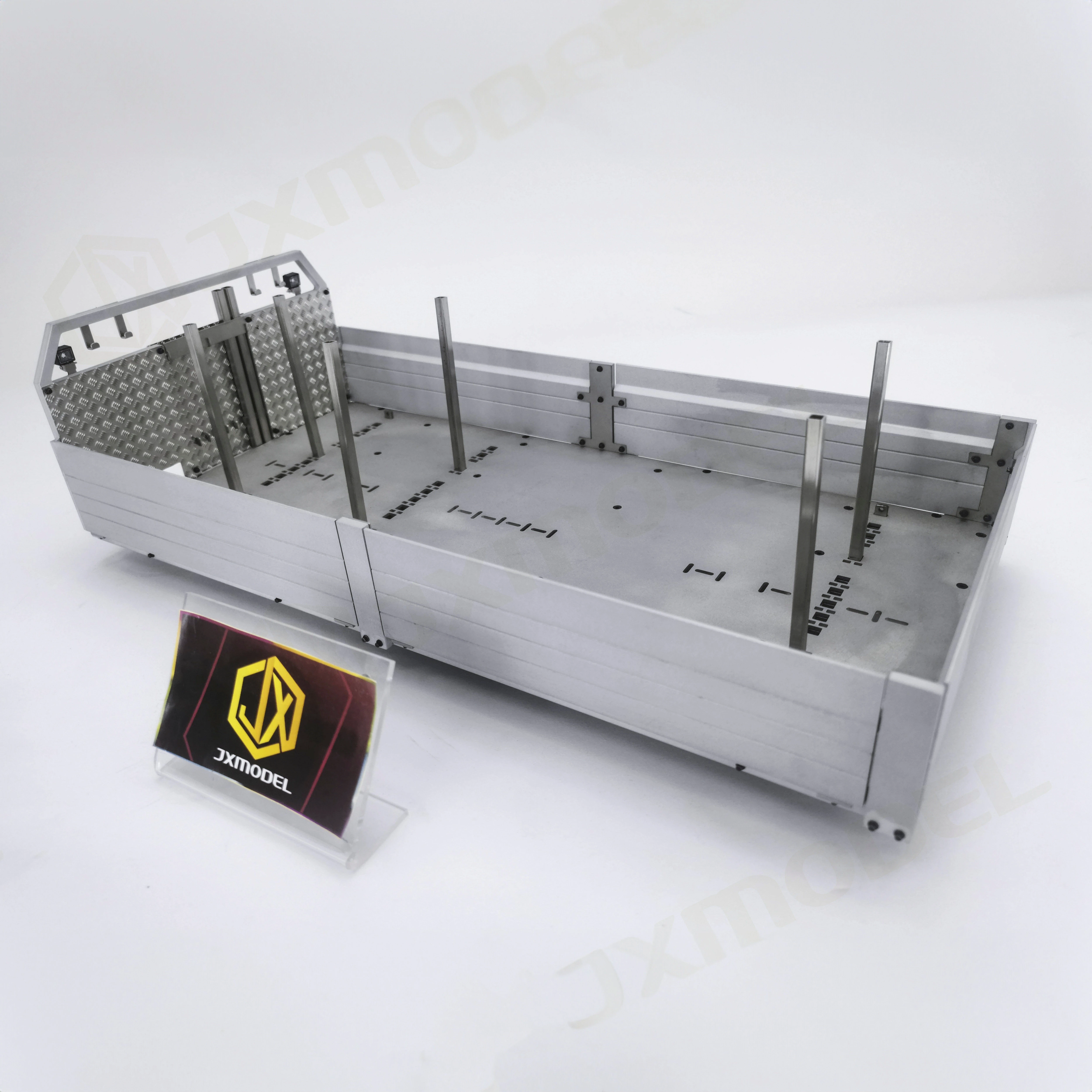 RC 1/14 Metall-Lastbehälter Ersatzteil für Tamiya Hydraulikbagger, Lader, Muldenkipper, SCANIA, MAN, VOLVO Anhänger, Kipper, DIY-Teile – Detail 4