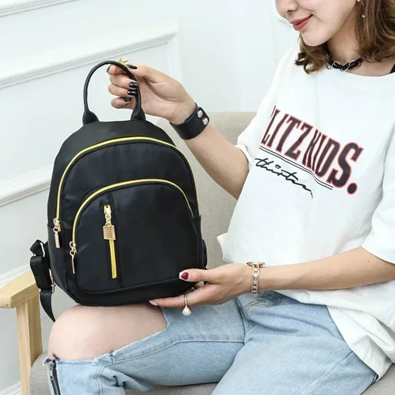 2024 New Designer Fashion Women Backpack Mini Soft Touch Multi-Function Small Backpack Female Ladies Shoulder Bag Girl Purse