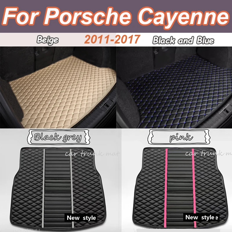 

Car Trunk Mat For Porsche Cayenne 2011 2012 2013 2014 2015 2016 2017 High Side boot Waterproof Rear Cargo Cover Carpet Pad