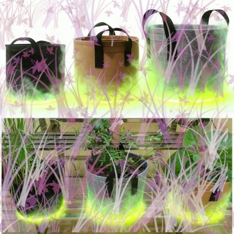 

2 3 5 7 10 Gallon Grow Bags Fruit Potato Tomato Fabric Flower Pots Planting Home Garden Tools for Outdoor Plants E2