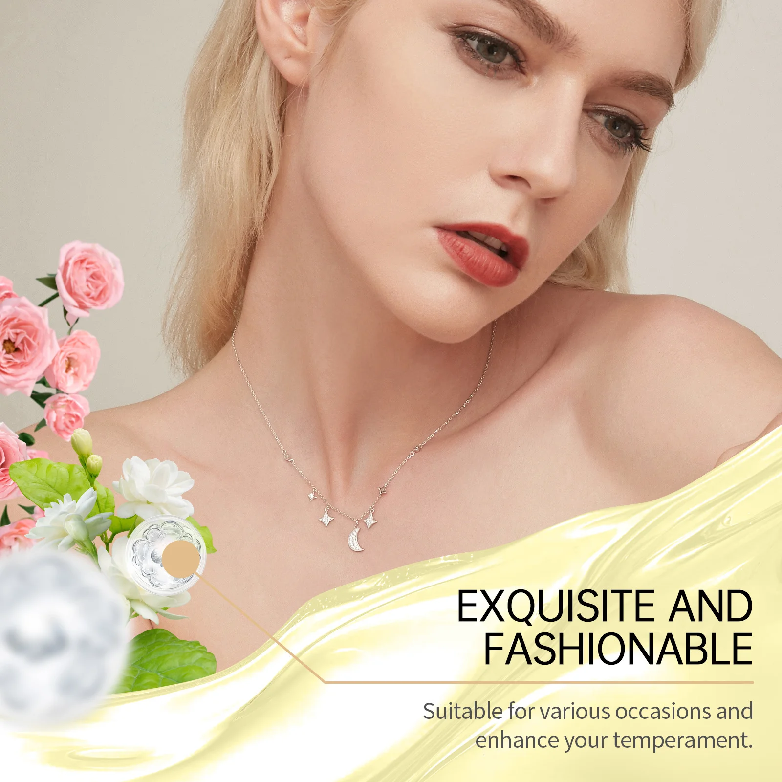 Rose Lasting กลิ่นหอมน้ําหอมเซ็กซี่ฟีโรโมนพืชกลิ่นดอกไม้ปรับปรุงมั่นใจไม่เหนียวเหนอะหนะ Elegant ผู้หญิง Body Charming Perfum